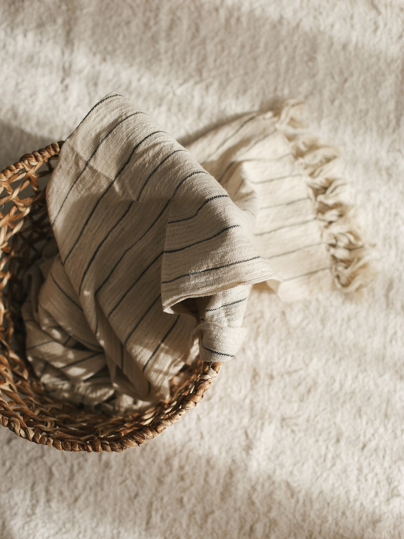 Boho Picnic Blanket Striped Beach Towel Black Striped Throw Etsy UK