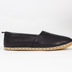 Men Seaweed Authentic Leather Shoes, Traditional Yemeni Shoes, Flat Comfort, Leather Loafer, Ethnic Gifts, Slip-On, Handmade Models