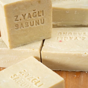 Pure %100 Olive Oil Soap Bar, Traditional Made, Natural, Good for All Skin, Hand Crafted Skin Care, Turkish Organic Soap
