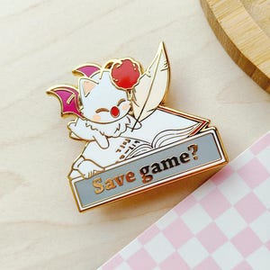 Final Fantasy - Moogle Save game mog Enamel pin
