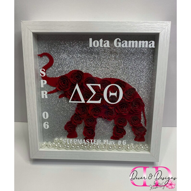 Sorority Theme Shadow Box Etsy