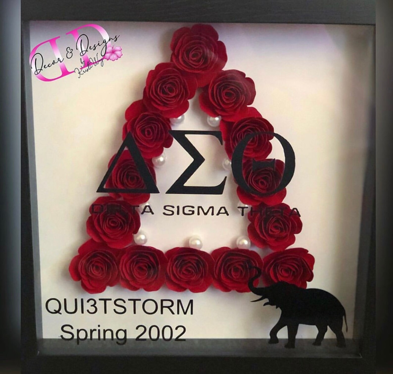 Sorority Theme Shadow Box Etsy