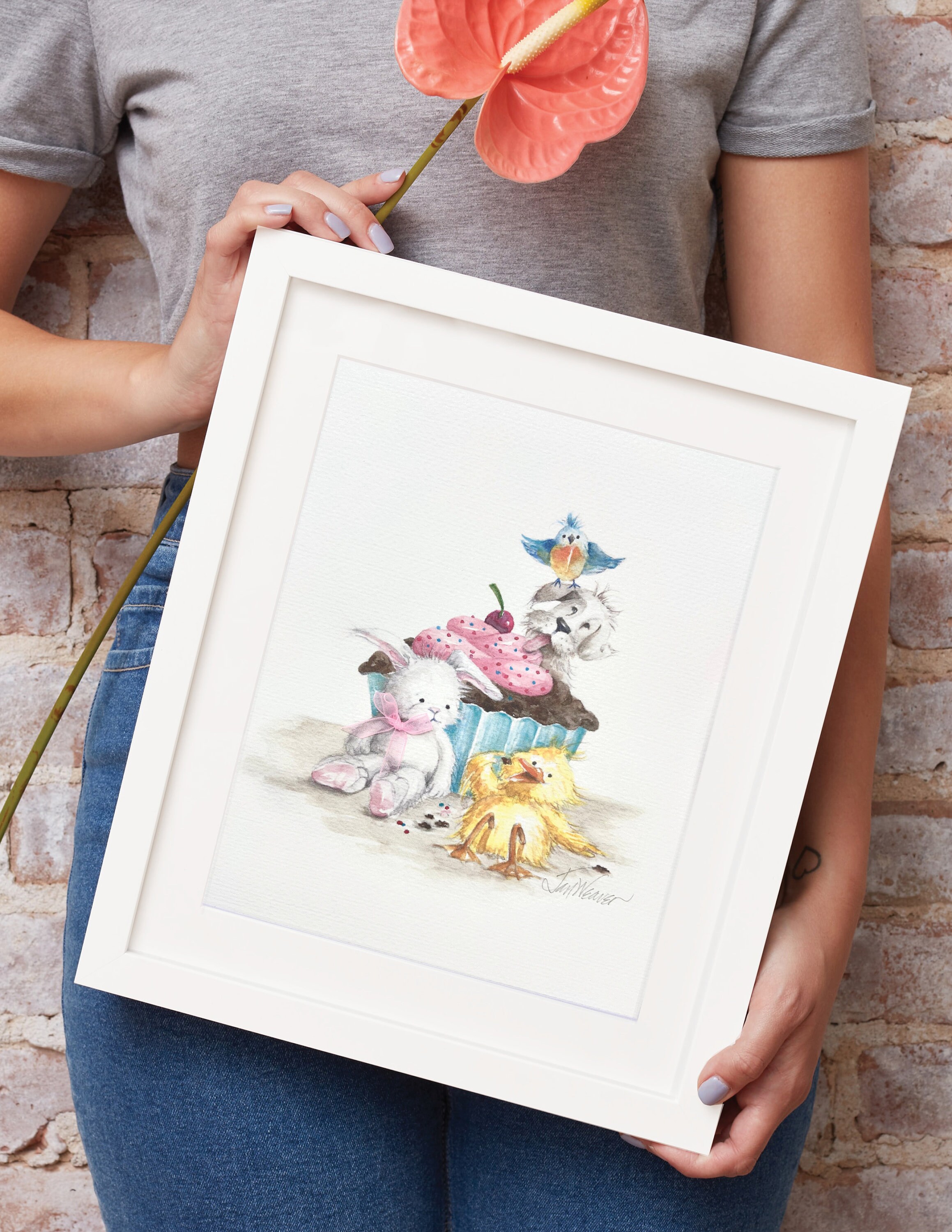 Framed Nursery Animal Print Baby Animal Nursery Art Print Etsy