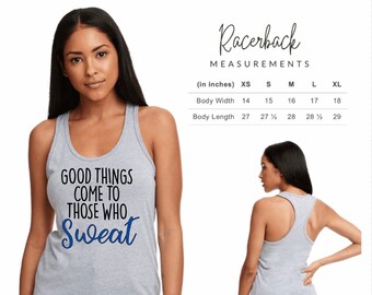 Good things come to those who sweat workout tank top