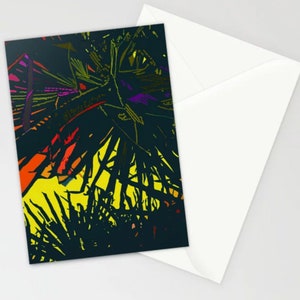 Palm Tree 1 - Beautiful Stationary Cards Created From Original Artwork by Portland Oregon Artist Paulette Holley