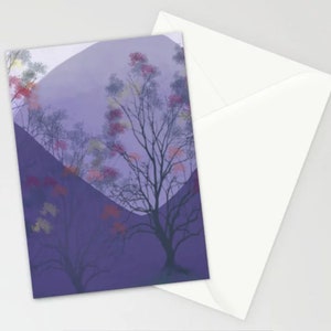 Winter in Portland, Oregon - Beautiful Stationary Cards Created From Original Artwork by Portland Oregon Artist Paulette Holley