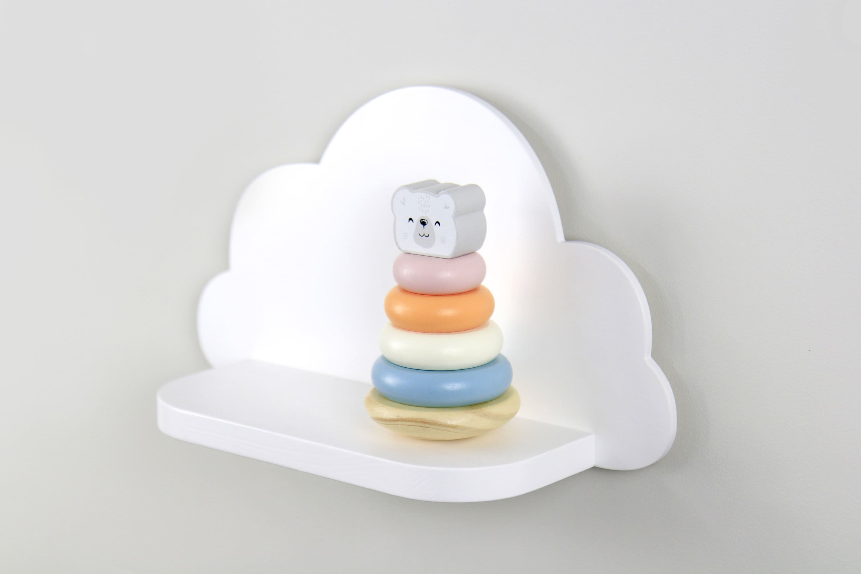 Set of 3 White Wooden Cloud Shelves Cloud Wall Shelf for Etsy Canada