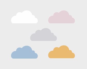 Wooden cloud decor