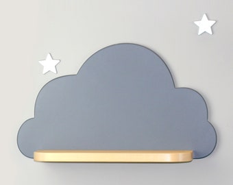 Wolkenregal, Kinderzimmer, Wolkenregal, Regal für Baby, Babyzimmerdekoration, Kinderzimmer-Wanddekoration, Wanddekorationen, Holzregal