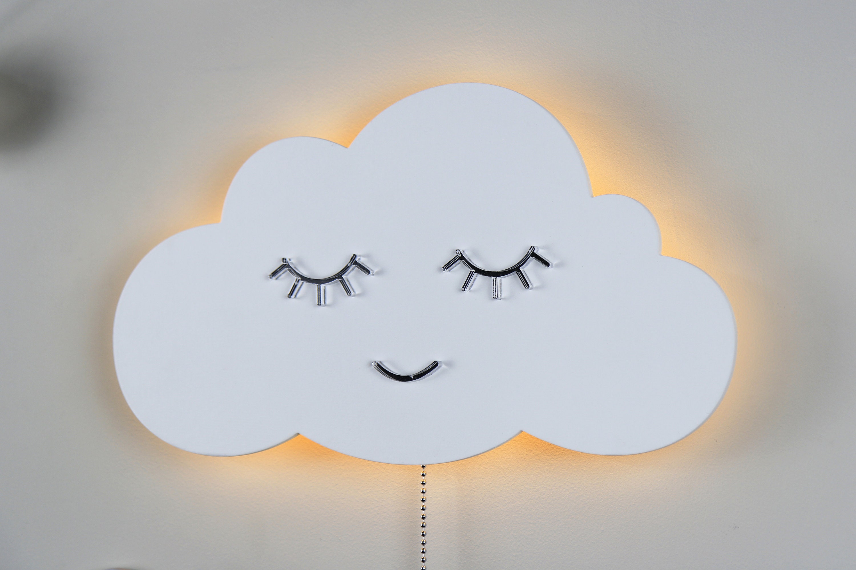 White Cloud Nursery Lighting LED Wall Light Cloud Lamp Etsy