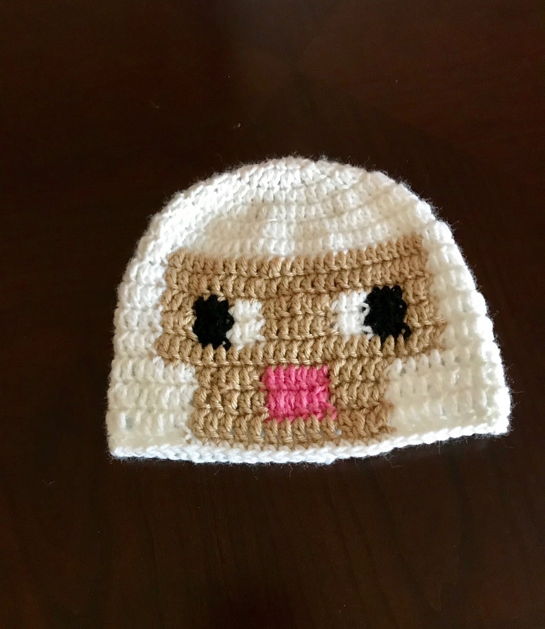 Photo Prop Perfect gift for boy or girl Crochet Sheep Minecraft Hat