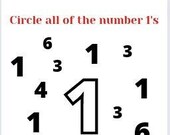 Learning numbers 1-10 11 PAGE PACKET