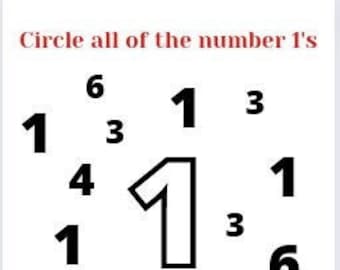 Learning numbers 1-10 11 PAGE PACKET