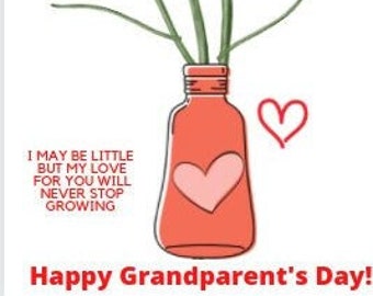 Happy Grandparent's Day Printable Gift Tags - Etsy