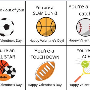 Sports Valentine cards