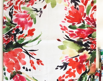 Bright Floral Dish Towel