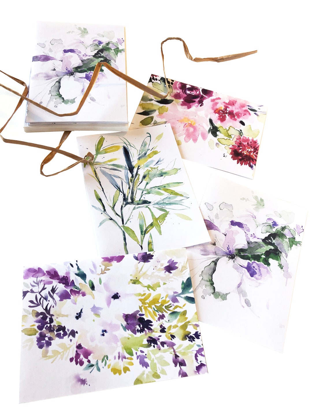 Floral II Cards - Set of 8 - Etsy