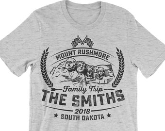 Custom Shirt. Mount Rushmore Personalized Tee. Family Trip T-shirt.