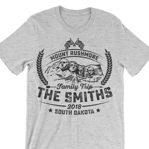 Custom Shirt. Mount Rushmore Personalized Tee. Family Trip T-shirt.