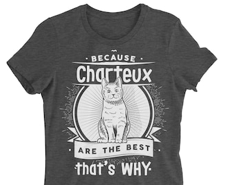 Chemise en chat. Chat femmes chemise. Chat chemise homme. Shirt.Casual Chinon T Shirt. Amoureux des chats. Parce que Chinon sont les meilleurs, c’est pourquoi. Patte de chemise.