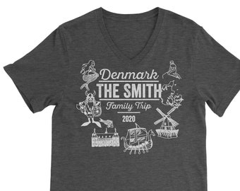 T-shirt personnalisé pour voyage en famille au Danemark
