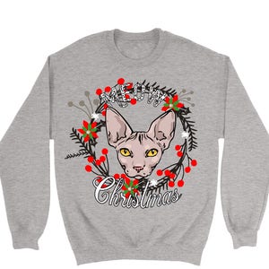 siamese cat christmas sweater
