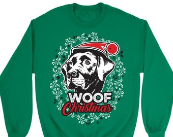 Labrador Retriever hässlich Weihnachten Pullover. Unisex Sweatshirt.