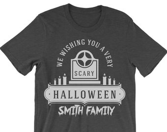 Personalized Family Halloween T-Shirt: Matching Party Outfits