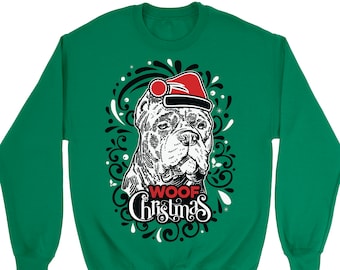 Cane Corso Ugly Christmas Sweater. Unisex Sweatshirt. Dog. Pet.