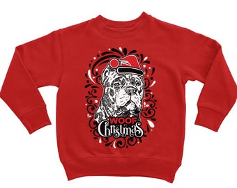 Kleinkind-Sweatshirt. Cane Corso. Hässliche Weihnachten Pullover. Kinder Shirt.