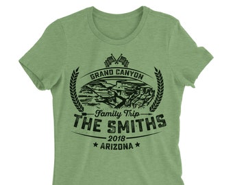 Chemise Grand Canyon Voyage en famille : t-shirt Arizona personnalisé