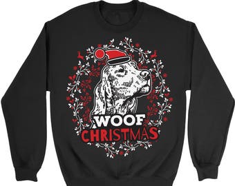 Irish Setter Ugly Christmas Sweater. Unisex Sweatshirt. Dog. Pet.