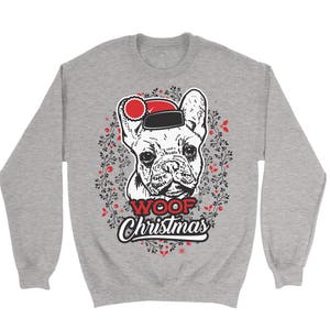 French Bulldog Ugly Christmas Sweater. Unisex Sweatshirt.
