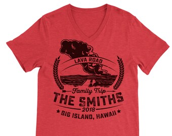 Custom Shirt. Lava Road. Personalized Tee. Family Trip T-shirt. Unisex Tee. Men's Shirt. Women's Tee. Big Island. Hawaii