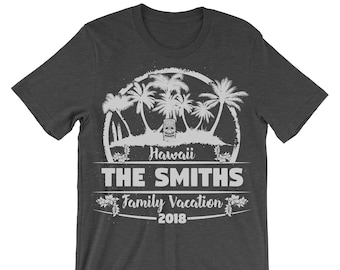 Hawaii Family Vacation. Custom Shirt. Family Trip. Matching T-shirt. Unisex Tee. Men's Shirt. Women's Tee.