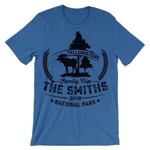 Personalized Yellowstone Family Trip T-Shirt