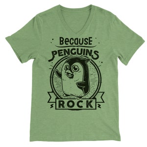 Penguins T shirt. PenguinT-shirt. Because Penguins Rock T-shirt. Funny Tee Shirt. Because That's Why Tee. Penguin tee. image 6