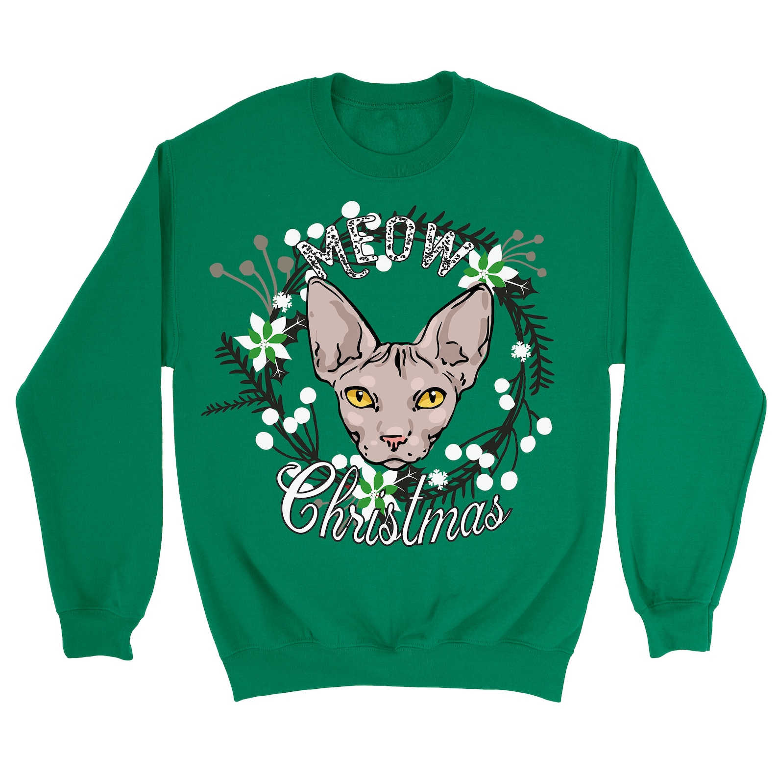 Sphynx Cat Cat Ugly Christmas Sweater. Unisex Sweatshirt. Cat. Etsy