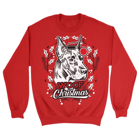 Great Dane Ugly Christmas Sweater. Unisex Sweatshirt. Etsy