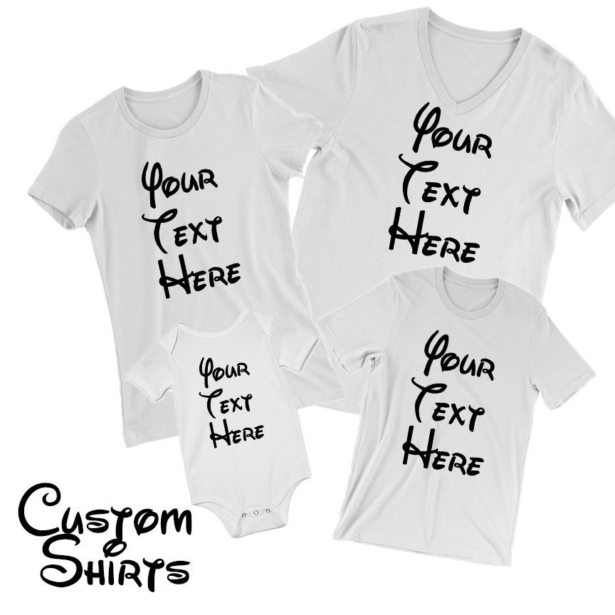 Your Text Here Shirts. Custom Family Shirts. Personalized - Etsy