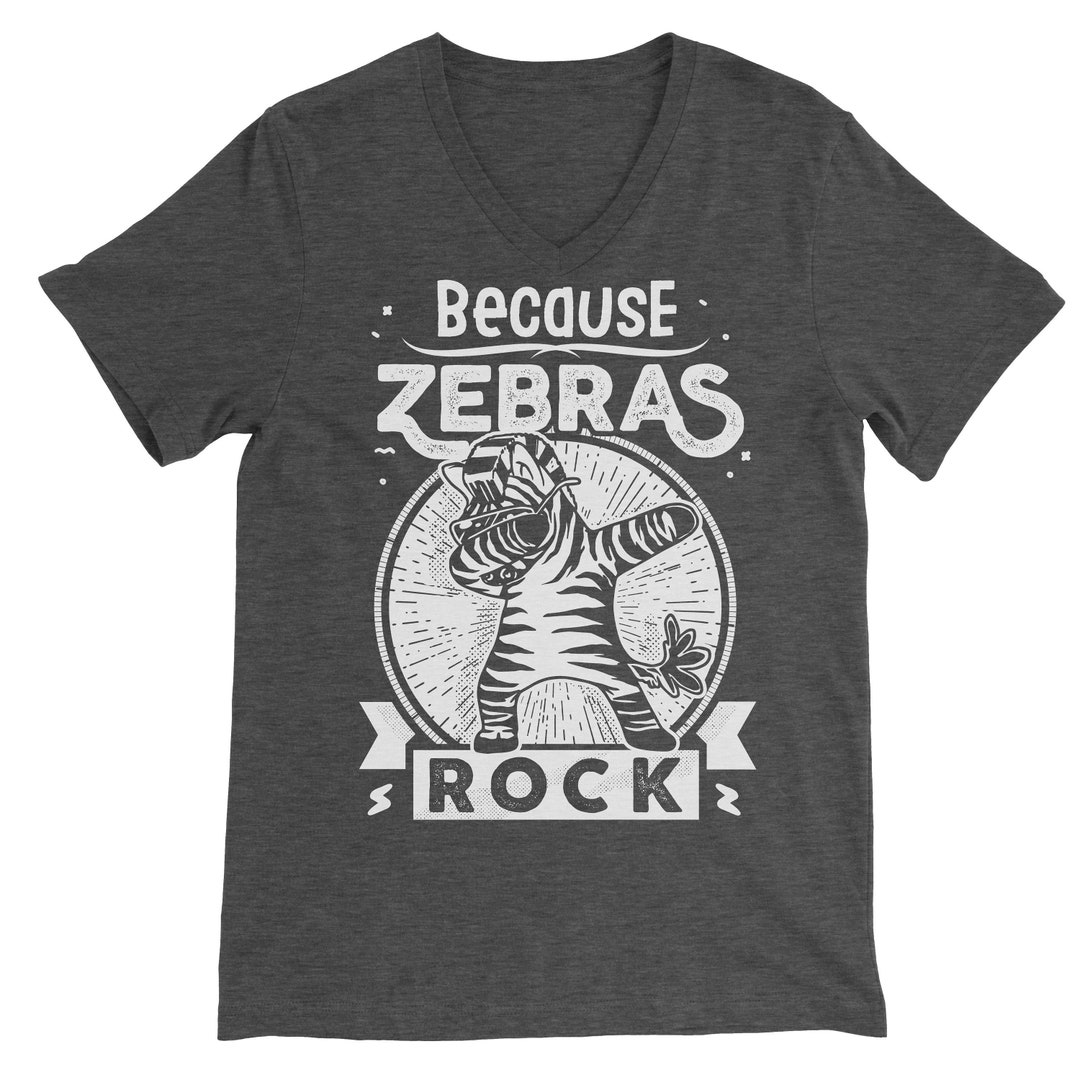 Zebra T Shirt. Zebra Tshirt. Because Zebras Rock Tshirt. Etsy