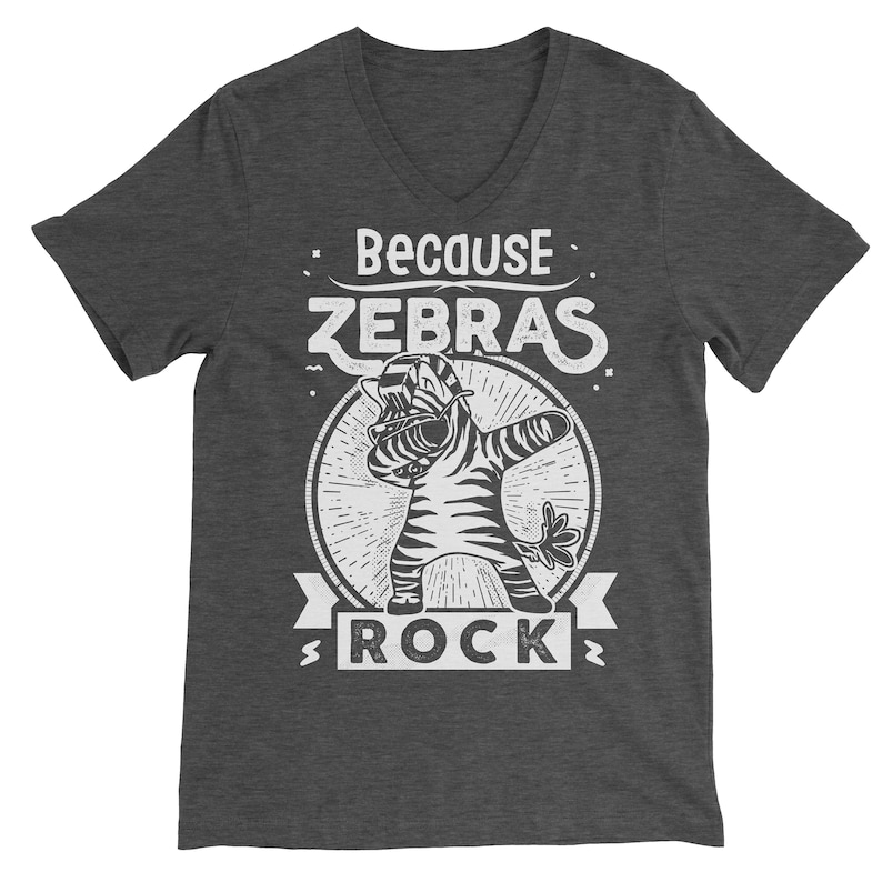 Zebra T Shirt. Zebra Tshirt. Because Zebras Rock Tshirt. Etsy