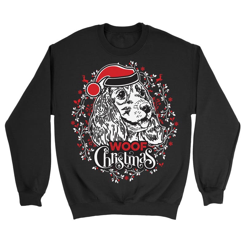 cocker spaniel christmas sweater