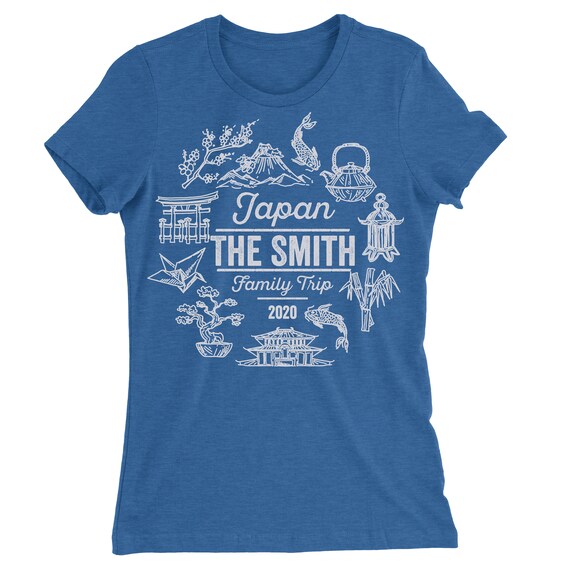 Personalized Japan Family Trip T-shirt: Custom Vacation Tee - Etsy