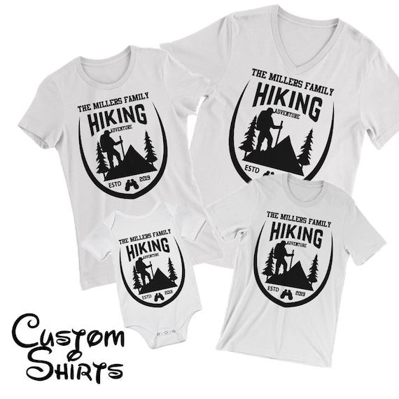Hiking Famiy Shirts. Hiking Trip. Hiking Shirt. Custom Hiking