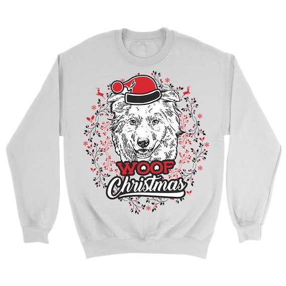 Australian shepherd ugly christmas sweater hotsell