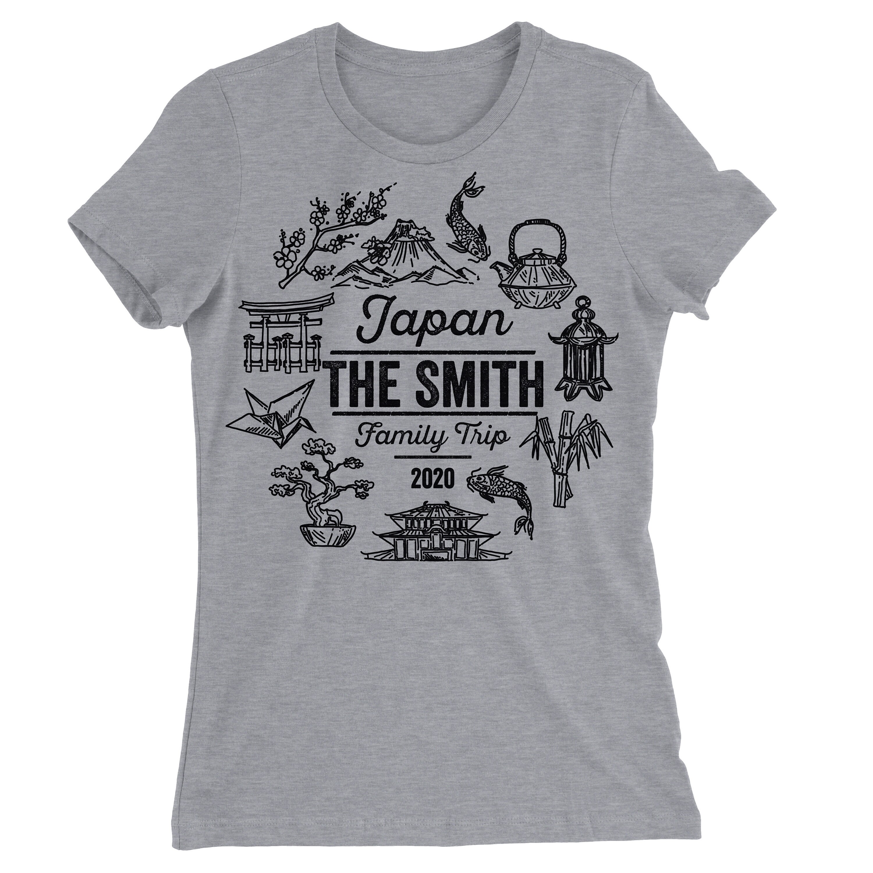 Personalized Japan Family Trip T-shirt: Custom Vacation Tee - Etsy