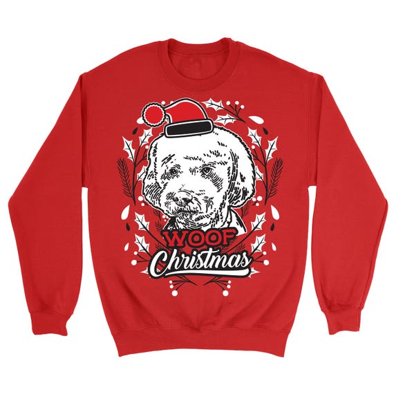 Bichon frise christmas clearance jumper