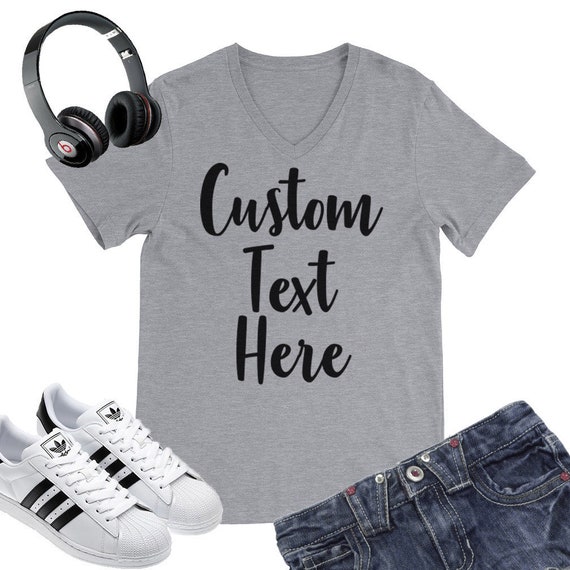 Custom Tee Shirt. Personalized Tee. Your Text Here. Custom | Etsy