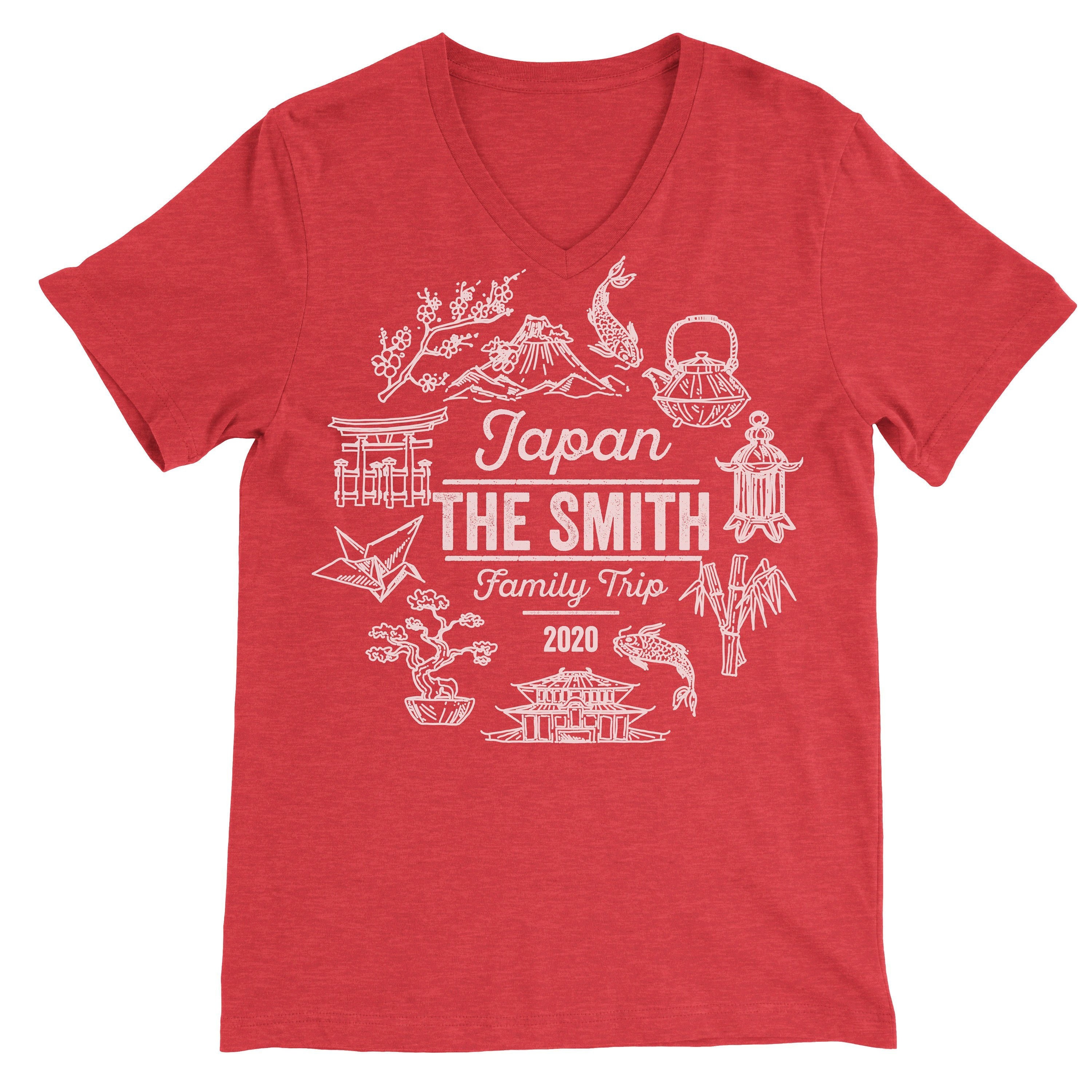 family japan シャツ Personalized Japan Family Trip T-shirt: Custom Vacation Tee - Etsy